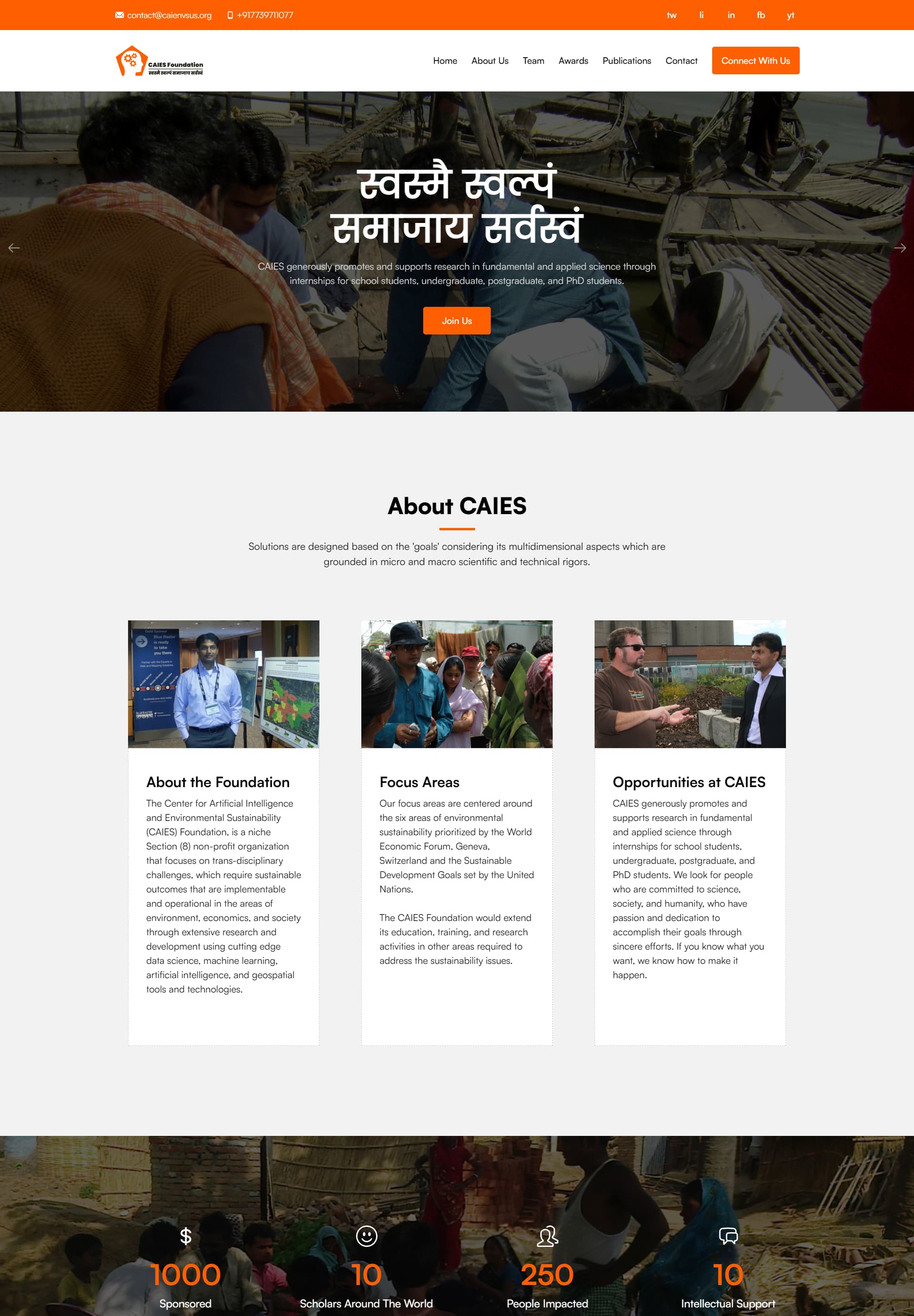 CAIES Foundation Website CAIES Foundation Website